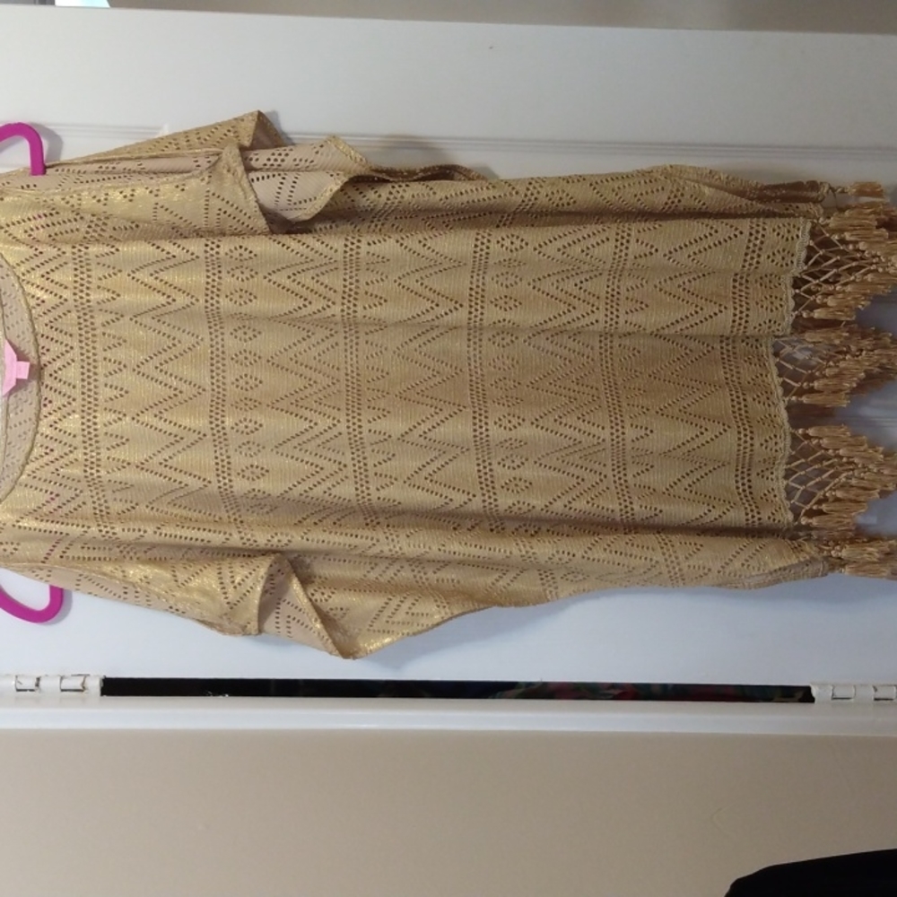 Lilly Pulitzer Gold Beach Cover up size S/M